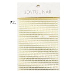 Película Metalizada Dourada - Linhas D11 Joyful Nail