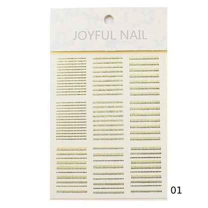 Película Metalizada Dourada - Modelo 01 Joyful Nail