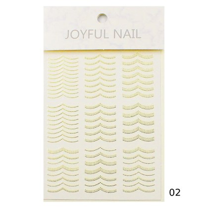 Película Metalizada Dourada - Modelo 02 Joyful Nail
