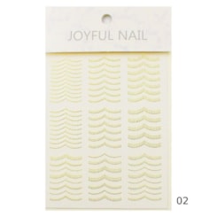 Película Metalizada Dourada - Modelo 02 Joyful Nail Película Metalizada Dourada - Modelo 02 Joyful Nail