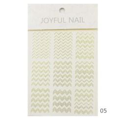 Película Metalizada Dourada - Modelo 05 Joyful Nail Película Metalizada Dourada - Modelo 05 Joyful Nail