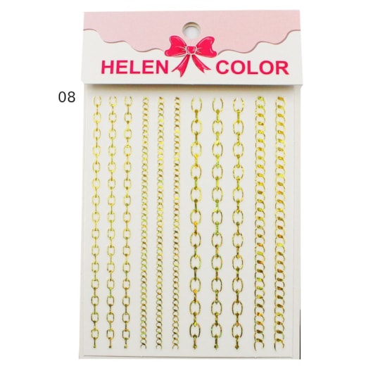 Película Metalizada Helen Color Modelo 08 para unhas