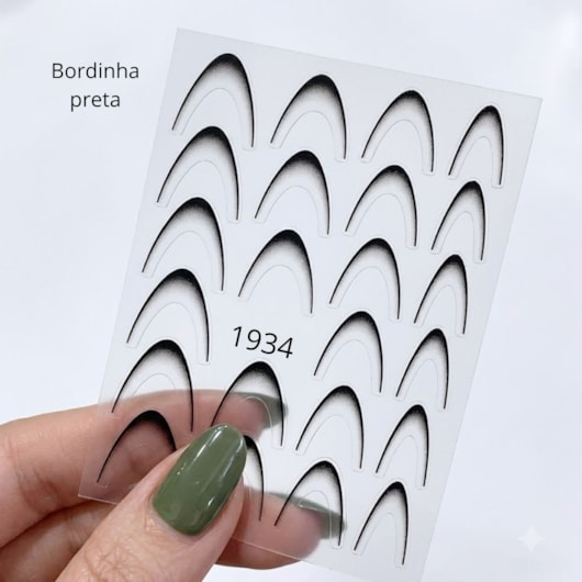 Película para francesa reversa Diversas Cores para unhas