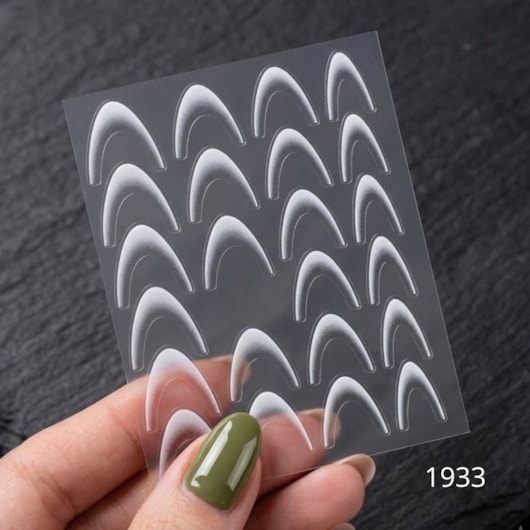 Película para francesa reversa Diversas Cores para unhas