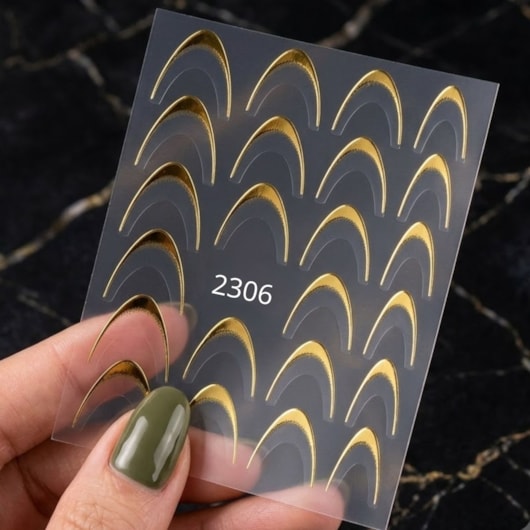 Película para francesa reversa Diversas Cores para unhas