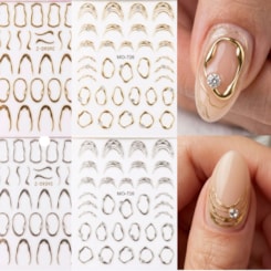 Películas cromadas para unhas decoradas Películas cromadas para unhas decoradas