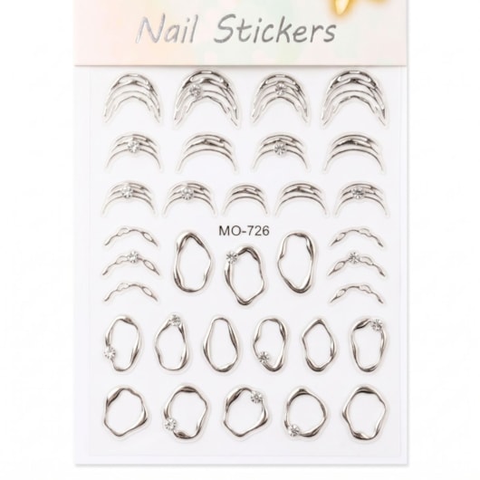 Películas cromadas para unhas decoradas para unhas