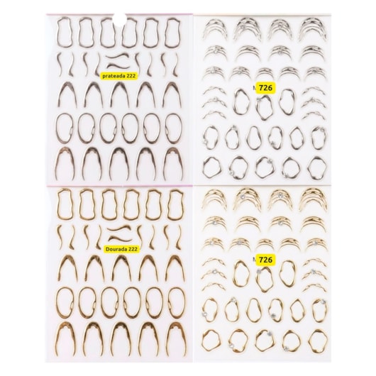 Películas cromadas para unhas decoradas para unhas