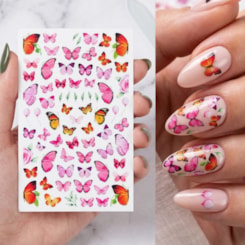 Peliculas De Borboletas Para Unhas Cor: B4 Peliculas De Borboletas Para Unhas Cor: B4