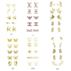 Películas Metalizadas Para Unhas Art A Unhas Cor: M5 Películas Metalizadas Para Unhas Art A Unhas Cor: M5