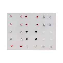 Películas para unhas coracao 3d 15 pares Películas para unhas coracao 3d 15 pares