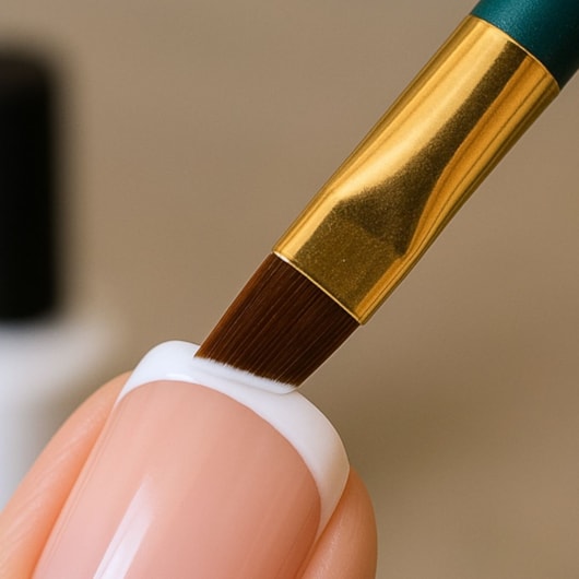 Pincel Chanfrado DeZ D&Z Decoração e Francesinha 775 Emborrachado para unhas