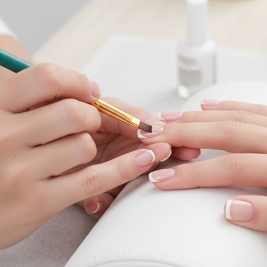 Pincel Chanfrado DeZ D&Z Decoração e Francesinha 775 Emborrachado para unhas