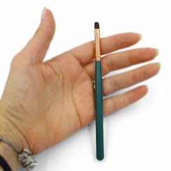 Pincel de Gel Língua de Gato N8 DeZ D&Z Cabo Emborrachado Pincel de Gel Língua de Gato N8 DeZ D&Z Cabo Emborrachado