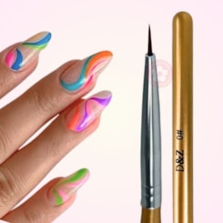 Pincel de ponta fina 0 para esmaltação e decoração D&Z