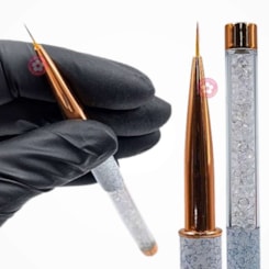 Pincel de ponta fina com Capa cabo strass Real Love Pincel de ponta fina com Capa cabo strass Real Love