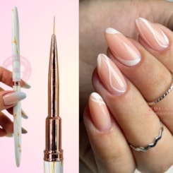 Pincel de ponta fina com capa para traços 000 Pincel de ponta fina com capa para traços 000