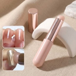 Pincel de Silicone para pó cromado e decoração