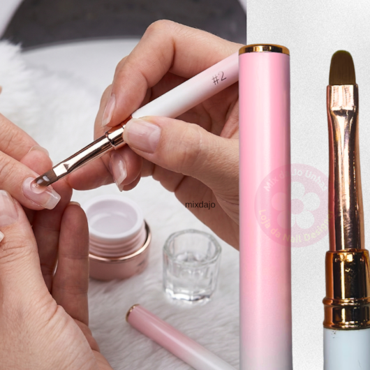 Pincel língua de gato #2 para unhas