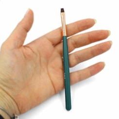 Pincel Unhas de Gel Quadrado N8 DeZ Cabo Emborrachado 777 Pincel Unhas de Gel Quadrado N8 DeZ Cabo Emborrachado 777