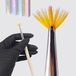 Pincel Vassourinha para aplicação de glitter, degradê e decoração Pincel Vassourinha para aplicação de glitter, degradê e decoração