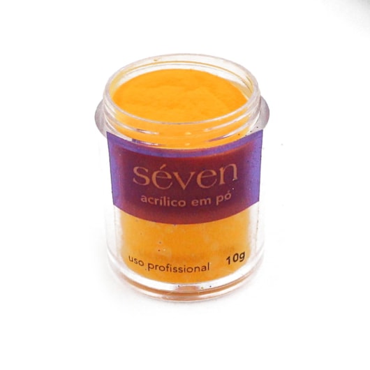 Po Acrílico Seven Colorido 10g Cor: Laranja Neon para unhas