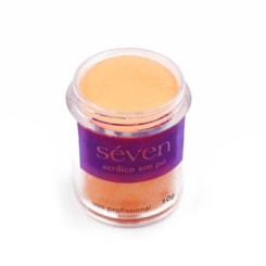 Po Acrílico Seven Colorido 10g Cor: Laranja Pastel