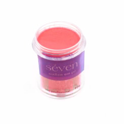 Po Acrílico Seven Colorido 10g Cor: Vermelho Pastel Po Acrílico Seven Colorido 10g Cor: Vermelho Pastel