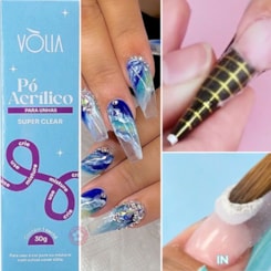 Pó Acrílico Vòlia Transparente Super Clear 30g Pó Acrílico Vòlia Transparente Super Clear 30g