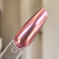 Pó Cromado Espelhado Rosa com aplicador