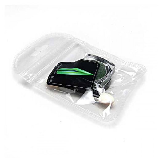 Pó Cromado Holográfico Unhas Cor: Laser Green (Verde) para unhas