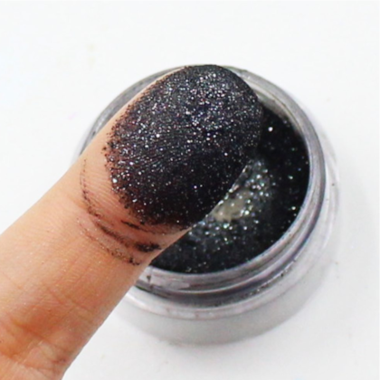 Pó Cromado para Unhas Mix da Jo Preto Cromado 01