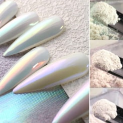 Pó cromado para unhas Platinado 6 cores Escolha Pó cromado para unhas Platinado 6 cores Escolha