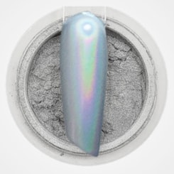 Pó cromado perolado holográfico prateado Pó cromado perolado holográfico prateado