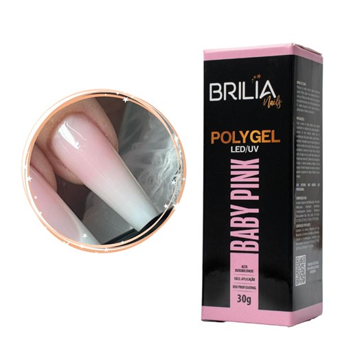 Polygel Brilia 30g Baby Pink - Imagem principal - 2a94ff34-9035-49bb-b938-58fcb9f8ae78