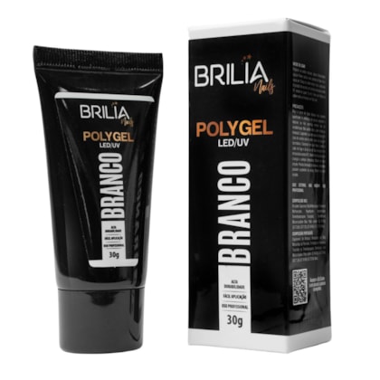 Polygel Brilia 30g Branco gel control molde f1