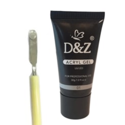 Polygel D&Z UV/LED 30g Cor: 01 Transparente Polygel D&Z UV/LED 30g Cor: 01 Transparente