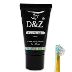 Polygel Glitter D&Z Uv/Led 30g Cor 8