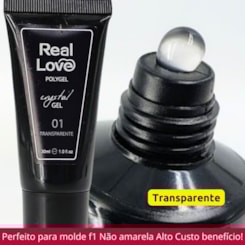 Polygel Real Love 30ml 01 transparente Polygel Real Love 30ml 01 transparente