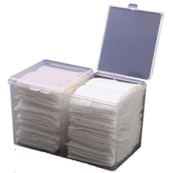 Porta Algodão Prensado Com 2 Tampas Porta Algodão Prensado Com 2 Tampas