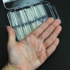 Postiça / Molde D&Z Reta Transparente Curvatura C 100un Postiça / Molde D&Z Reta Transparente Curvatura C 100un