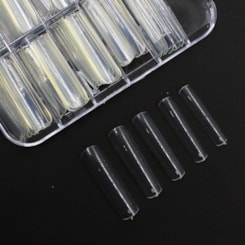 Postiça / Molde D&Z Reta Transparente Curvatura C 100un Postiça / Molde D&Z Reta Transparente Curvatura C 100un