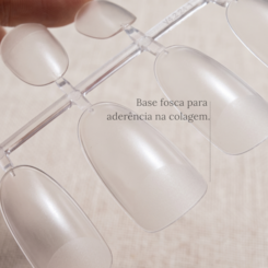 Postiça Soft Gel Oval Natural D&z 120 Unidades