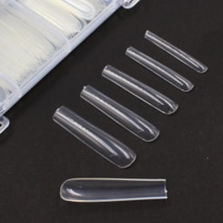 Postiça Transparente Com 240un Extra Longa Reta 61 Postiça Transparente Com 240un Extra Longa Reta 61