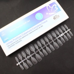 Postiças Soft Gel Acrílico Fosca Almond 300un 8626 Postiças Soft Gel Acrílico Fosca Almond 300un 8626