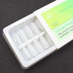 Postiças Soft Gel Acrílico Fosca Quadrada Média 300un Postiças Soft Gel Acrílico Fosca Quadrada Média 300un