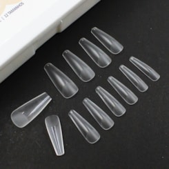 Postiças Soft Gel Bailarina Longa Transparente D&Z 500 Peças Postiças Soft Gel Bailarina Longa Transparente D&Z 500 Peças