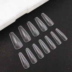 Postiças Soft Gel Bailarina Longa Transparente D&Z 500 Peças Postiças Soft Gel Bailarina Longa Transparente D&Z 500 Peças