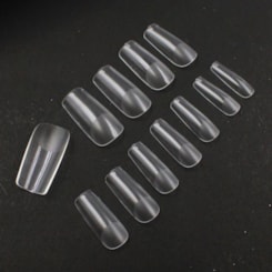 Postiças Soft Gel Quadrada Média Transparente D&Z 500 Peças Postiças Soft Gel Quadrada Média Transparente D&Z 500 Peças