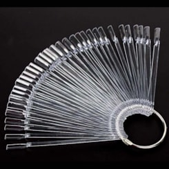 Postiças Transparente De Mostruário Para Unhas Decoradas E Esmaltes